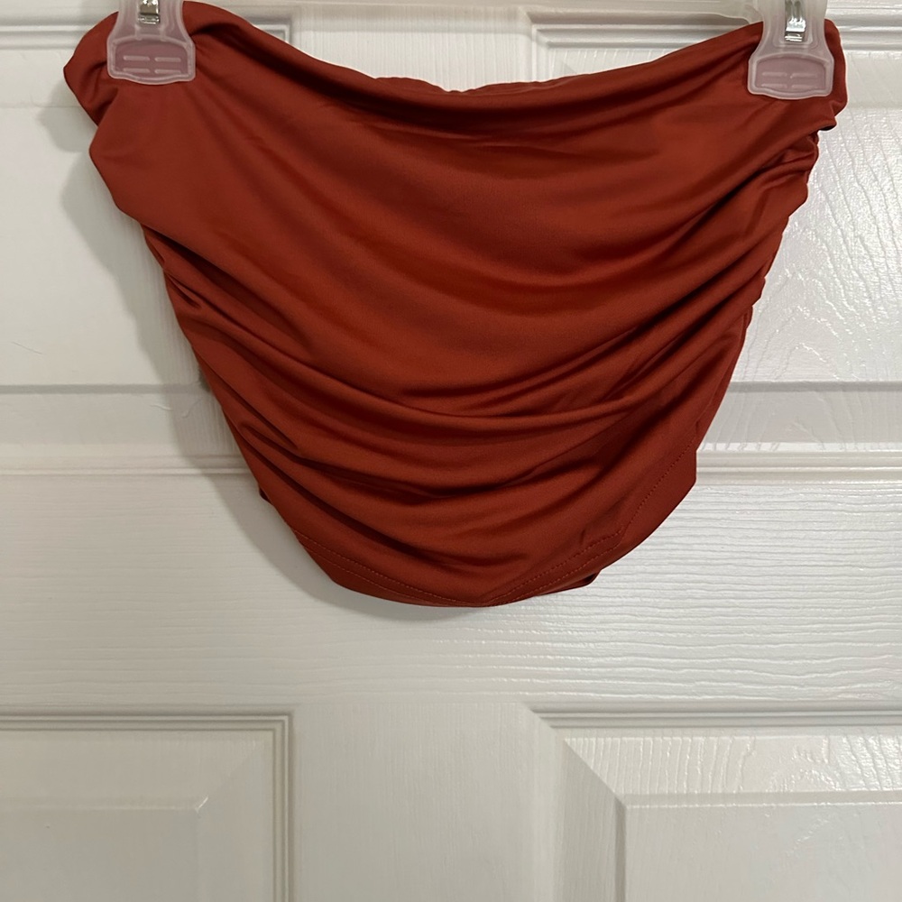 Orange bandeau top